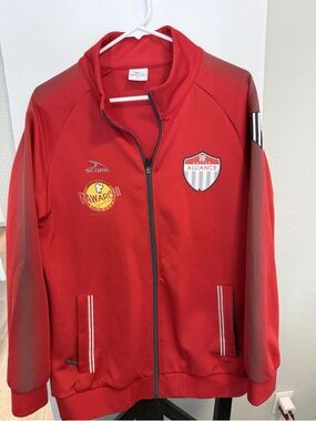Score United Alliance Soccer Track Jacket With Bawarchi Indian Cuisine XL